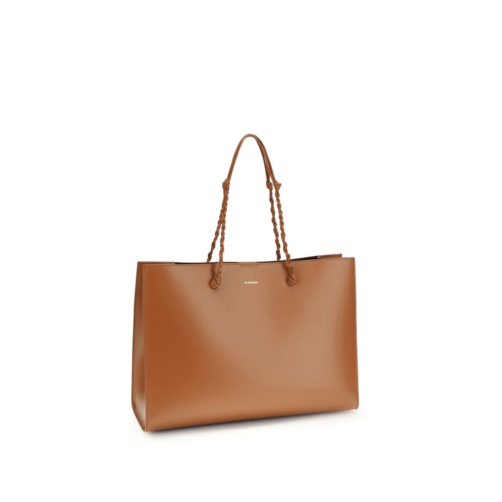 Jil Sander Brown Calf Leather Bos Taurus Shoulder Bag - Image 2