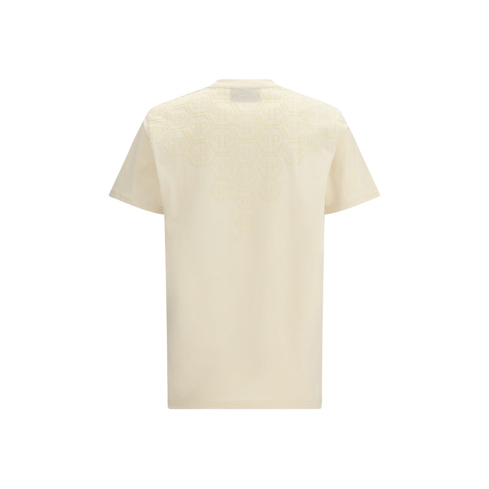 Philipp Plein Beige Cotton T-Shirt - Image 2