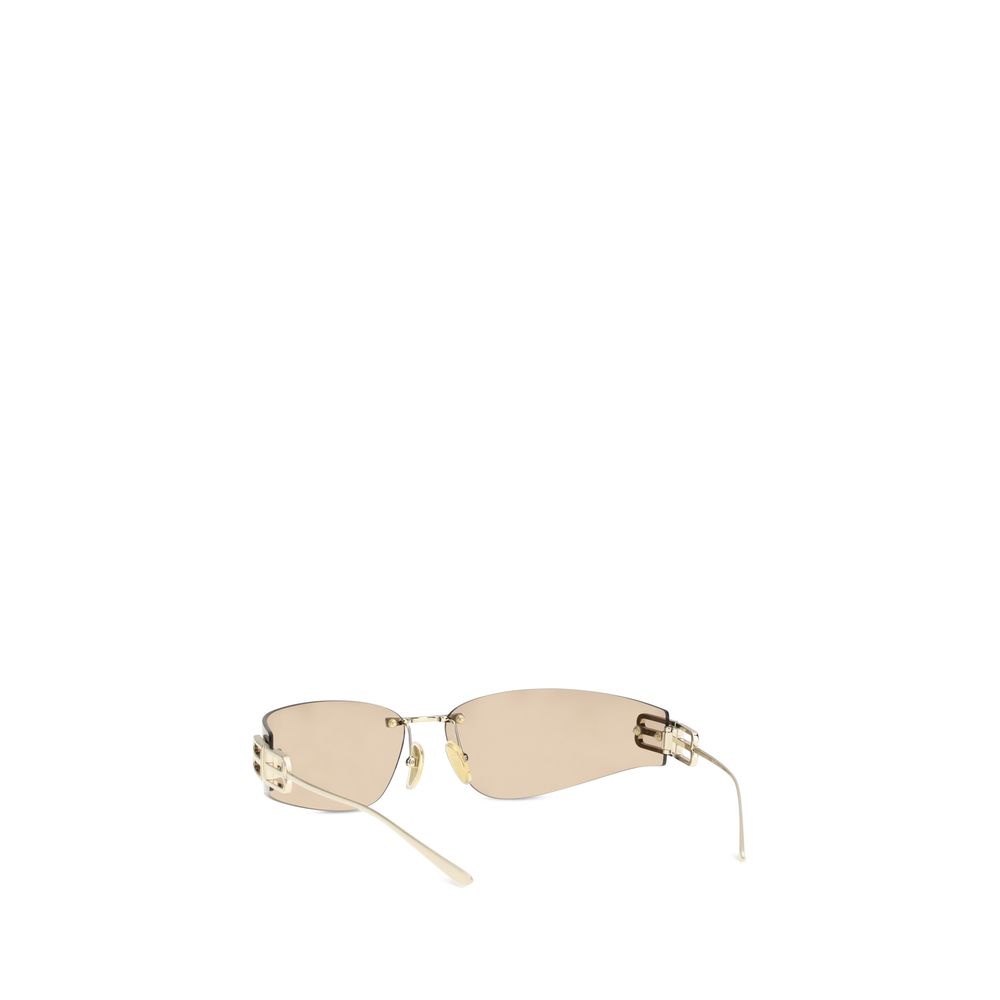 Balenciaga Gold Metal Sunglasses - Image 3