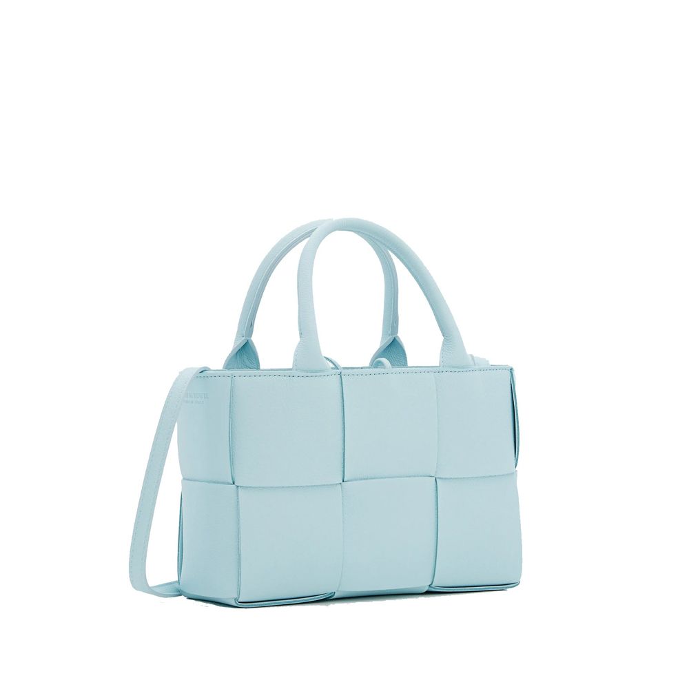 Bottega Veneta Blue Lamb Leather Tote Bag - Image 2