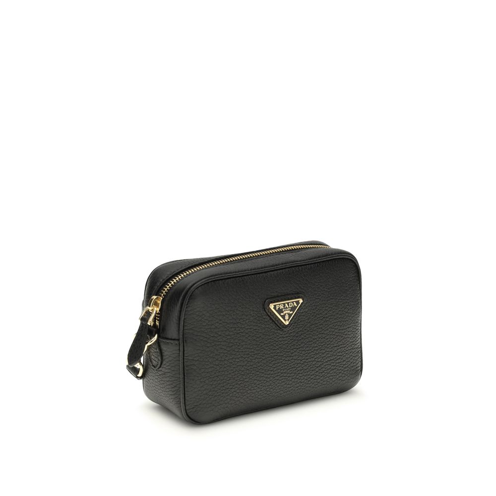 Prada Black Calf Leather Bos Taurus Shoulder Bag - Image 2