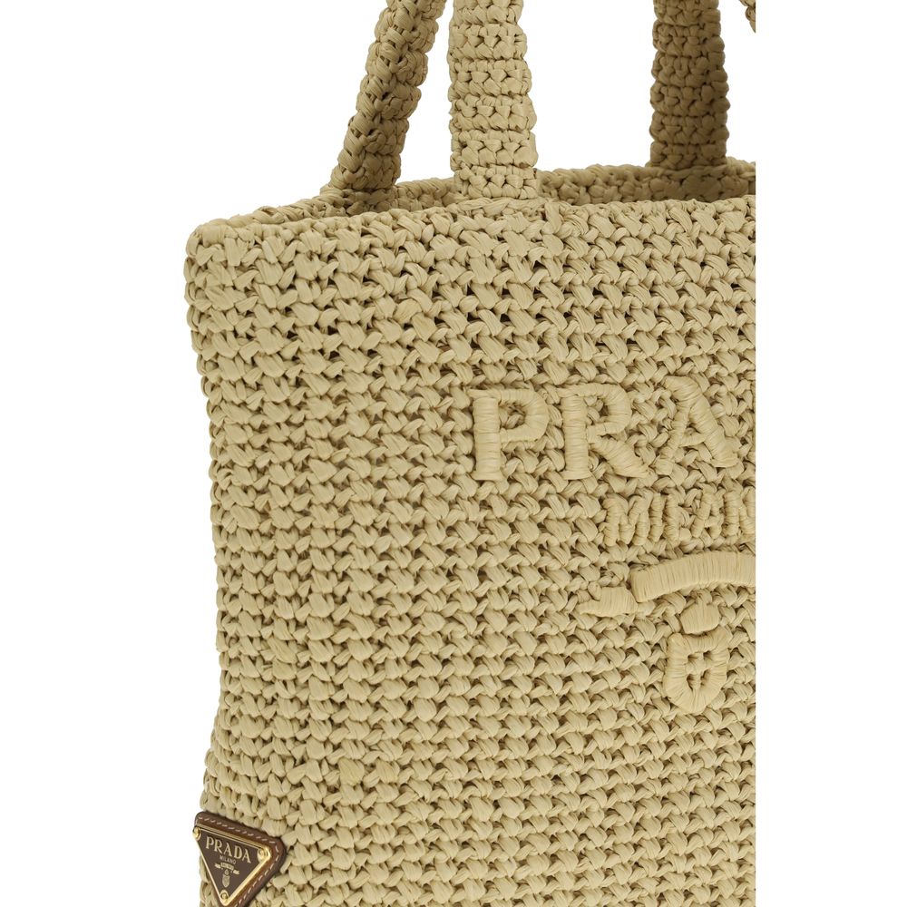 Prada Beige Viscose Handbag - Image 4