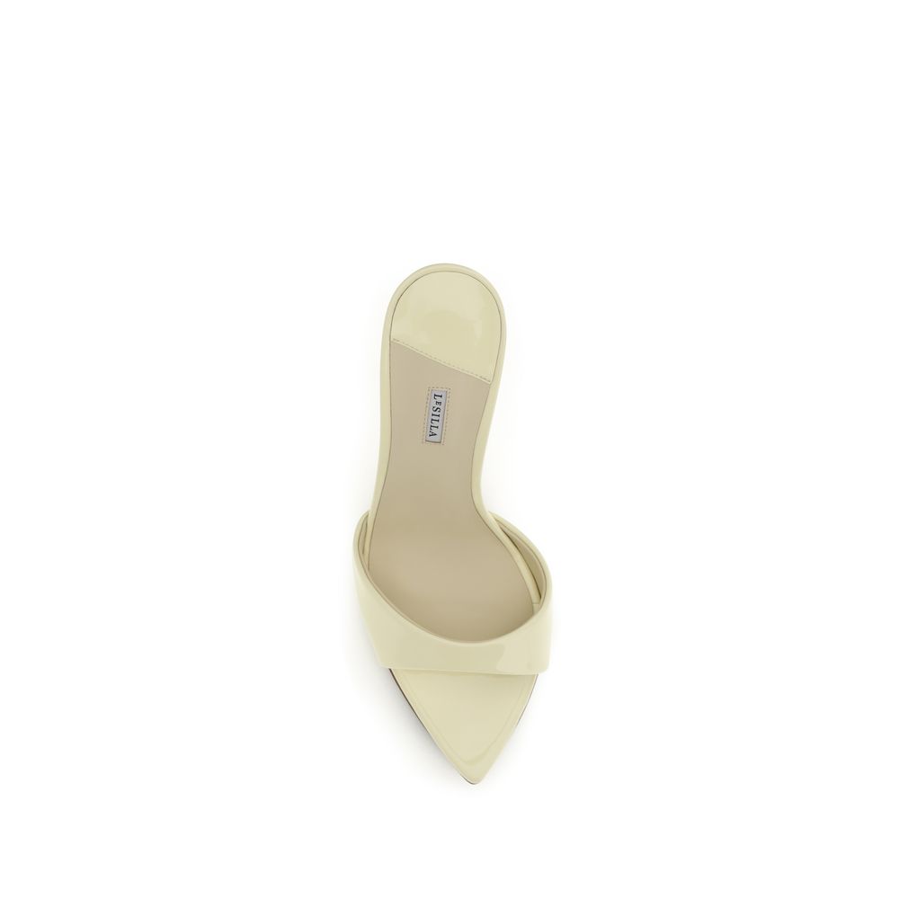 LE SILLA Bicolor Calf Leather Bos Taurus Stiletto Heel Sandals - Image 4
