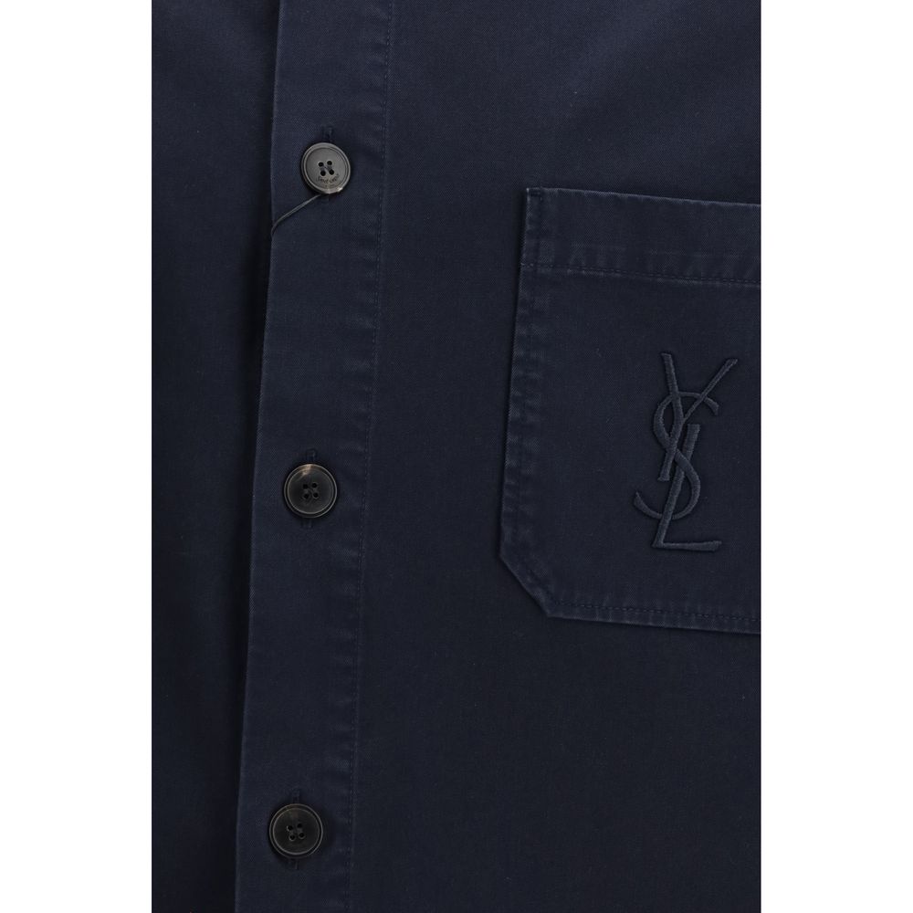 Saint Laurent Blue Cotton Denim Jacket - Image 3