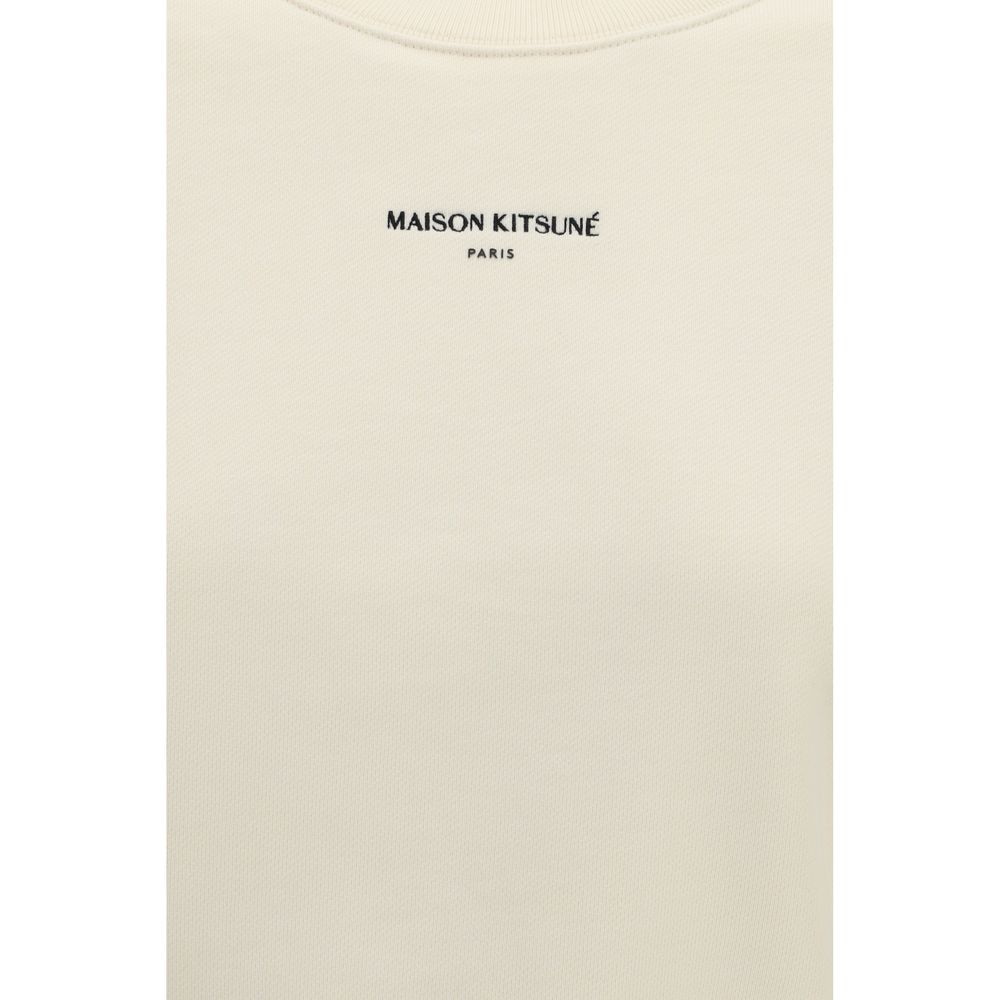 Maison Kitsuné Beige Cotton Sweatshirt - Image 3