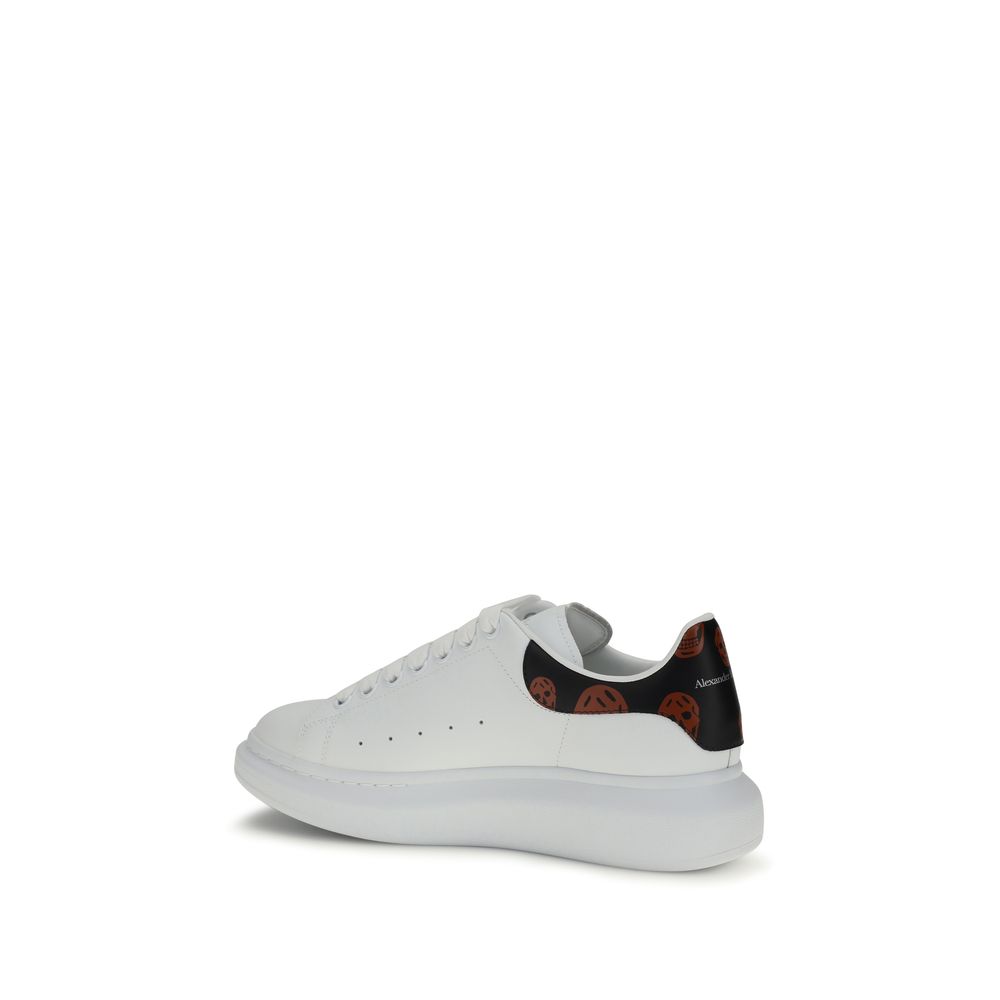Alexander McQueen White Calf Leather Bos Taurus Low Top Sneakers - Image 3