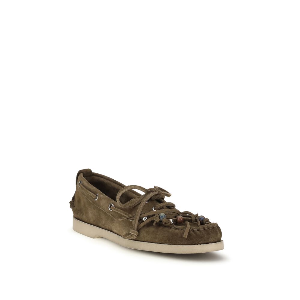 Golden Goose Bicolor Calf Leather Bos Taurus Slip-On Loafers - Image 2