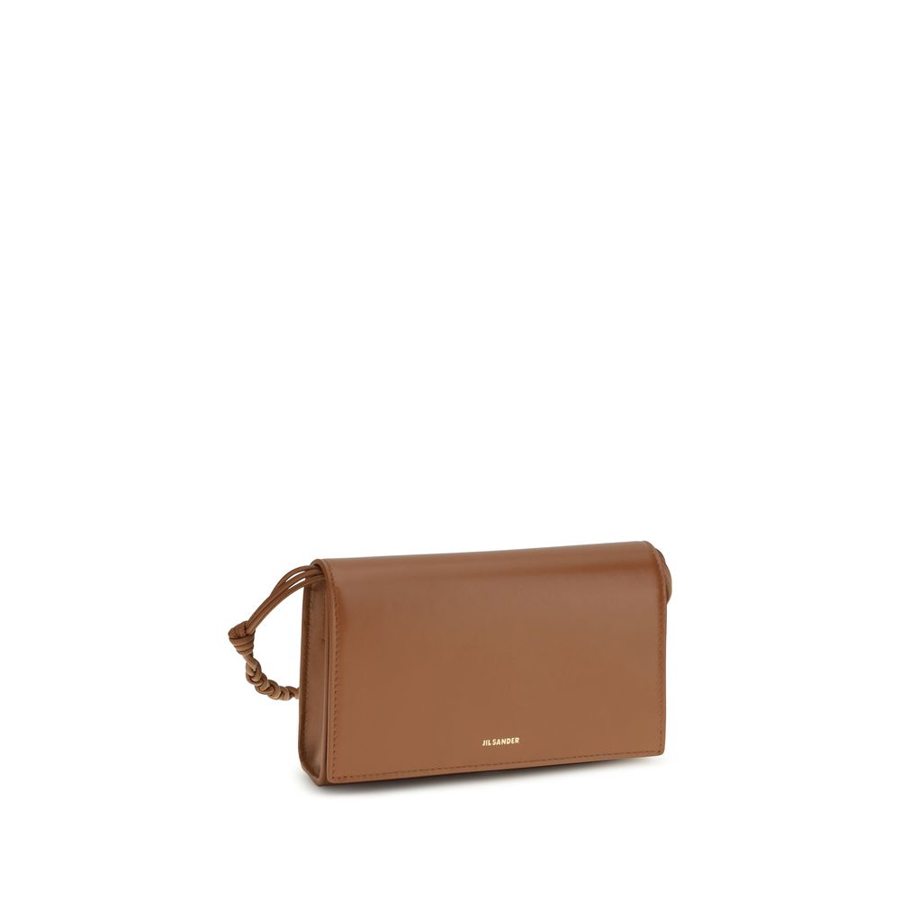 Jil Sander Brown Calf Leather Bos Taurus Wallet - Image 2