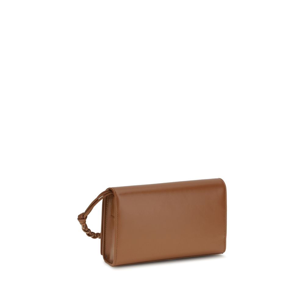 Jil Sander Brown Calf Leather Bos Taurus Wallet - Image 3