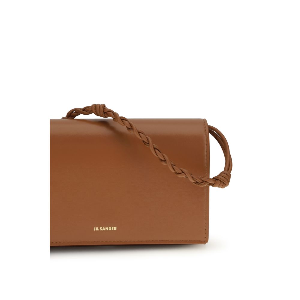 Jil Sander Brown Calf Leather Bos Taurus Wallet - Image 4