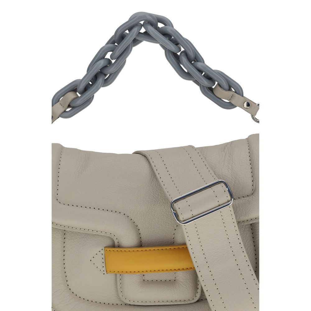 Pierre Hardy Gray Lamb Ovis Aries Aries Shoulder Bag - Image 4