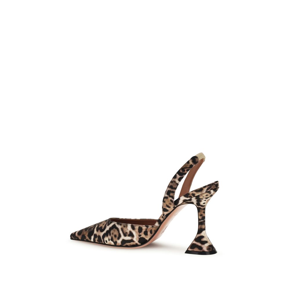 Amina Muaddi Multicolor Calf Leather Bos Taurus High Heel Pumps - Image 3