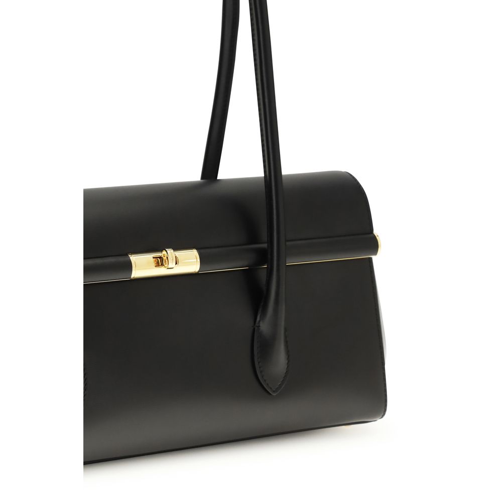 Dolce & Gabbana Black Calf Leather Bos Taurus Shoulder Bag - Image 4