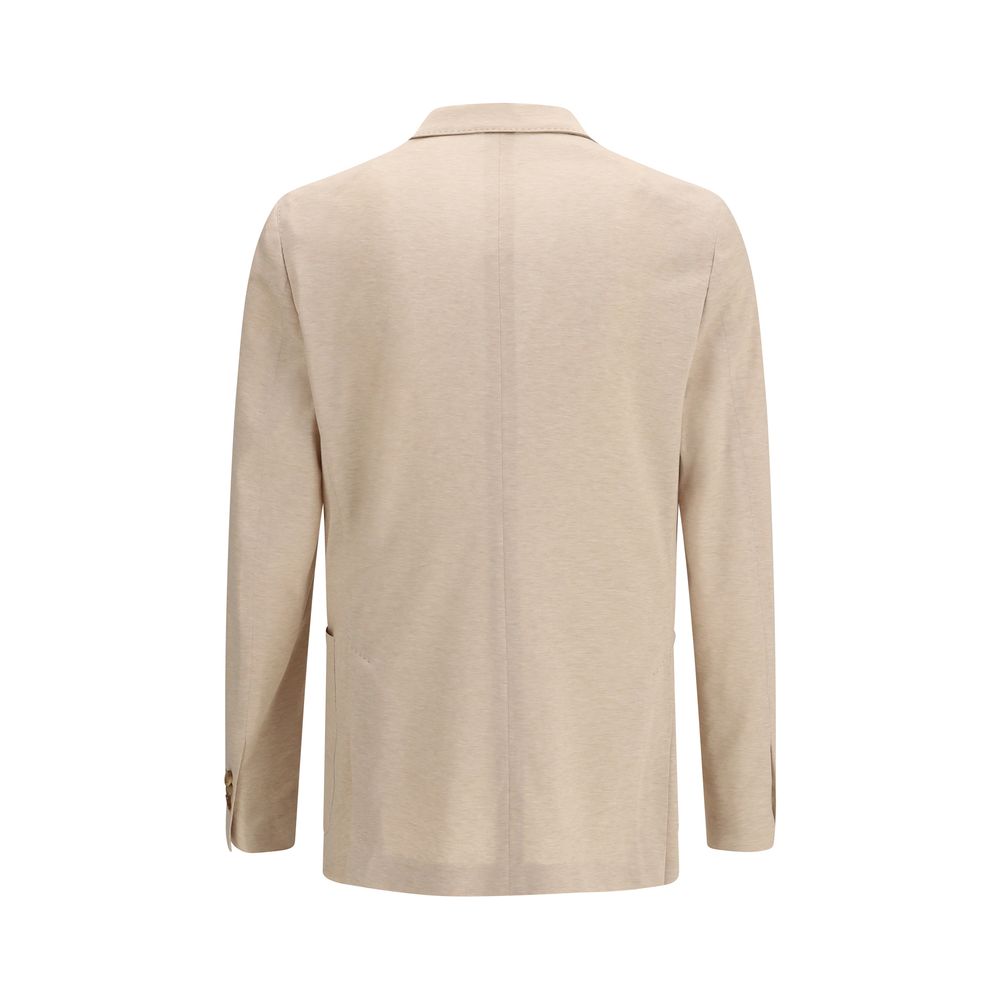 Lardini Beige Cotton Blazer - Image 2