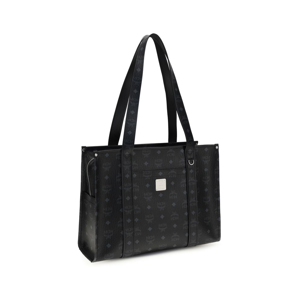 MCM Black Fabric Shoulder Bag - Image 2