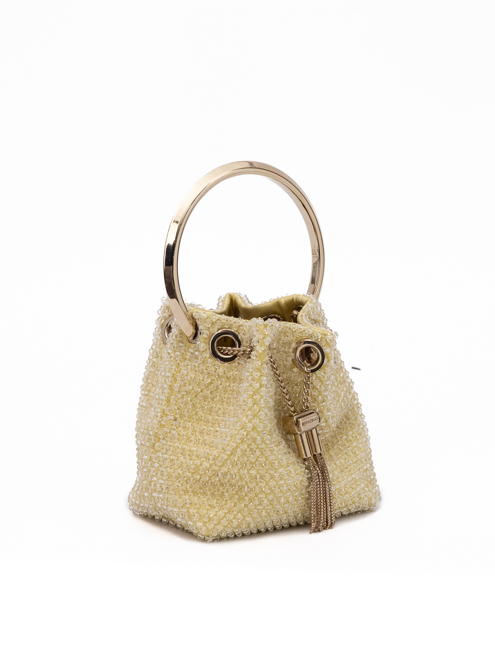 Jimmy Choo Yellow Bon Bon Micro Crystals Bucket - Image 2