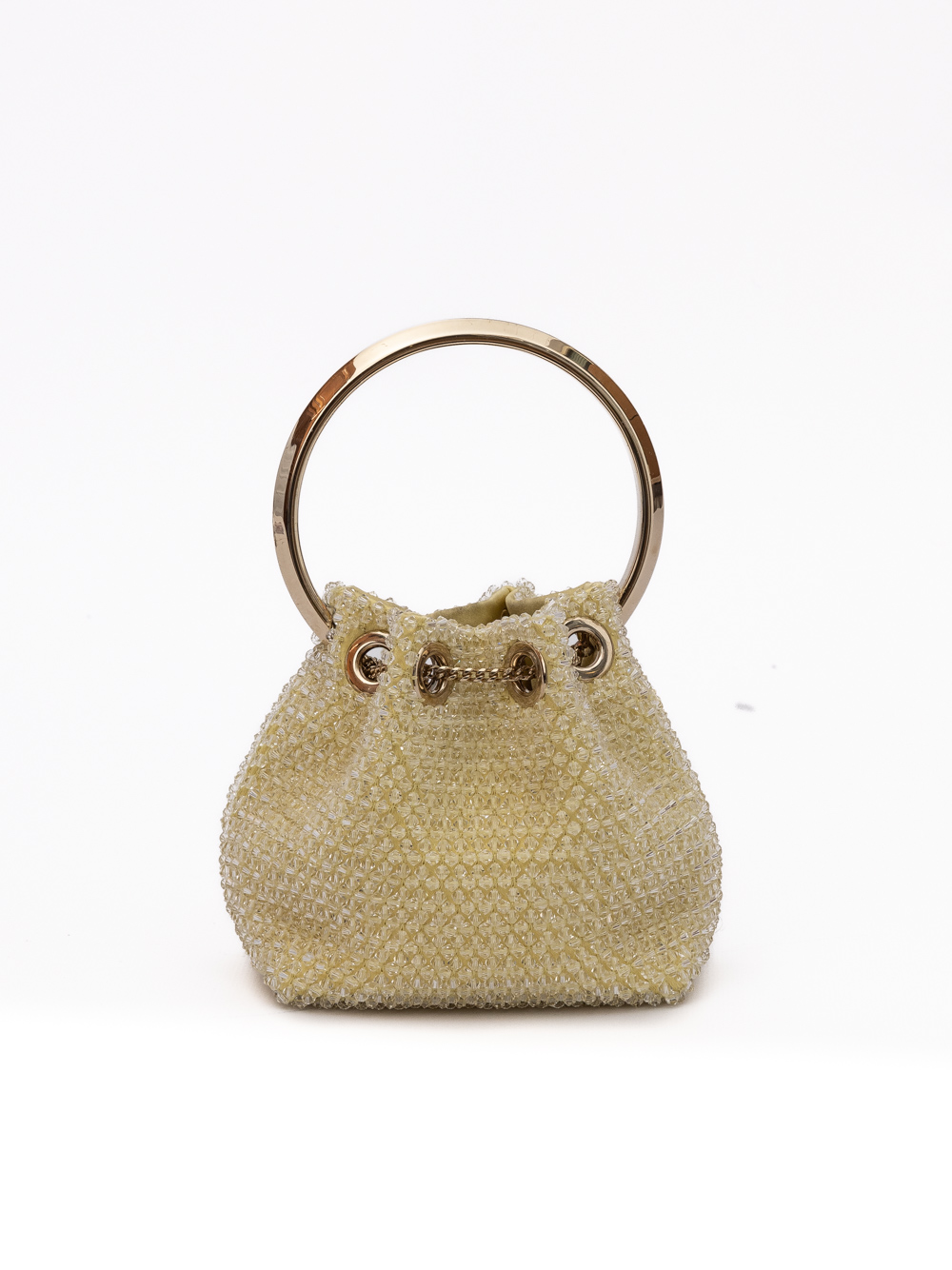 Jimmy Choo Yellow Bon Bon Micro Crystals Bucket - Image 3