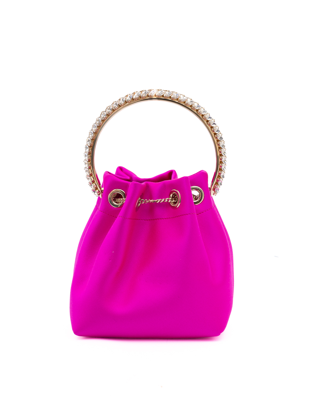 Jimmy Choo Fuchsia Bon Bon Satin Bucket - Image 2