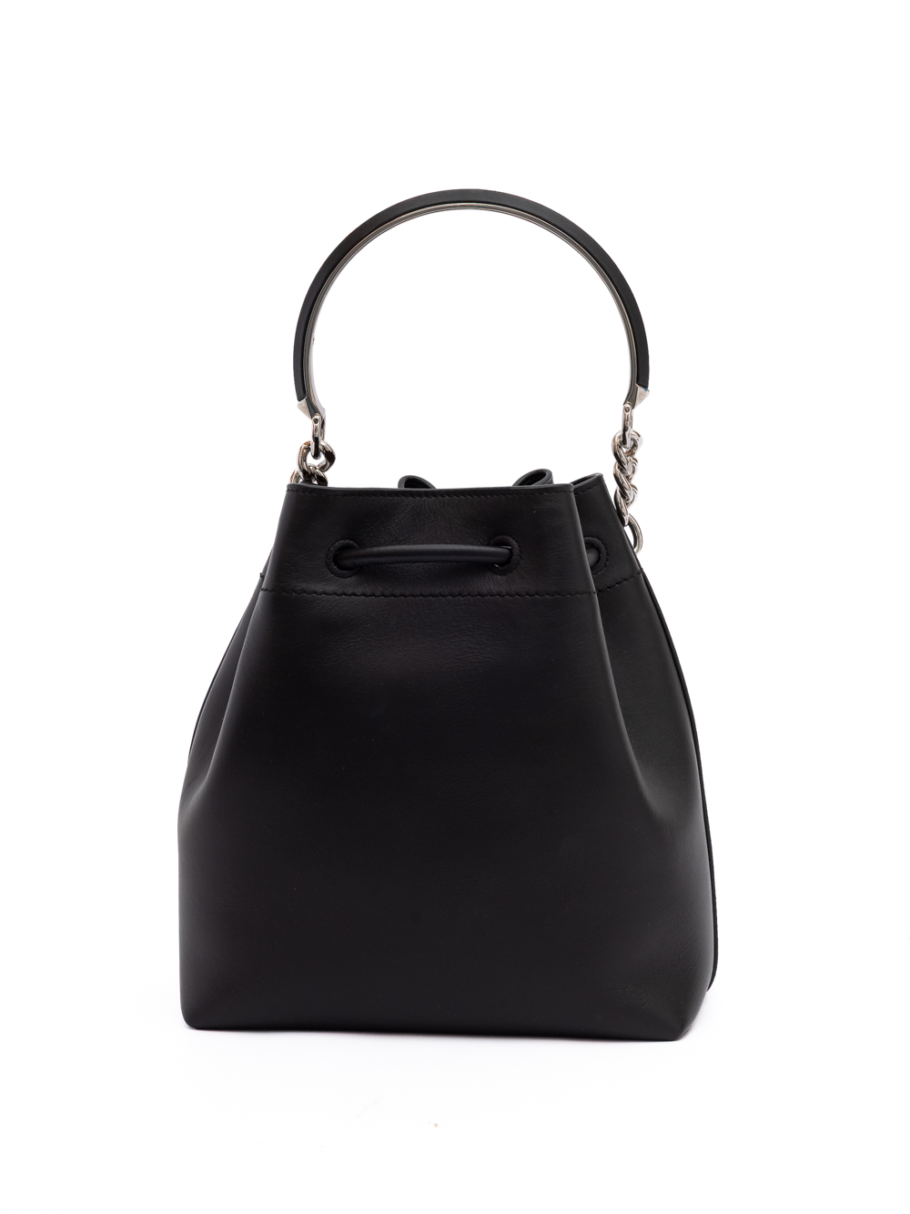 Jimmy Choo Black Bon Bon Leather Bucket - Image 2