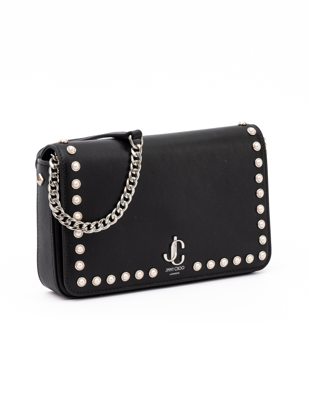Jimmy Choo Black Leather Crossbody Bag - Image 3