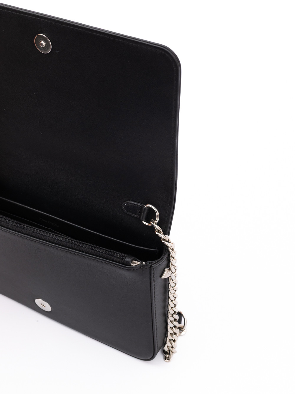 Jimmy Choo Black Leather Crossbody Bag - Image 4