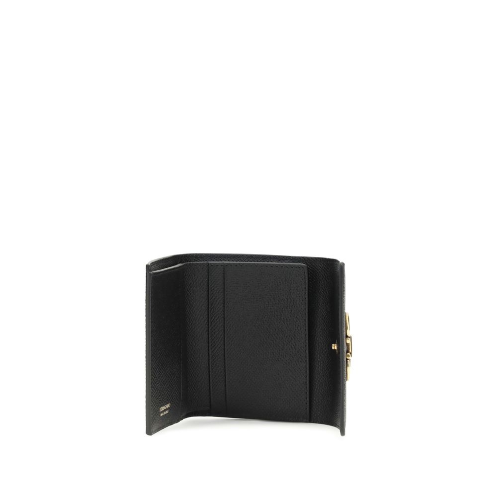 Ferragamo Black Calf Leather Bos Taurus Wallet - Image 3