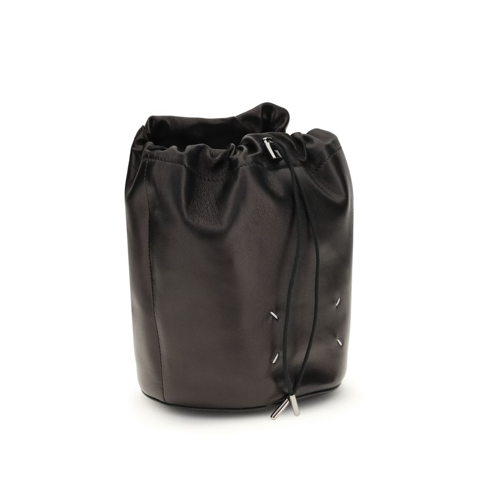 Maison Margiela Black Calf Leather Bos Taurus Shoulder Bag - Image 2