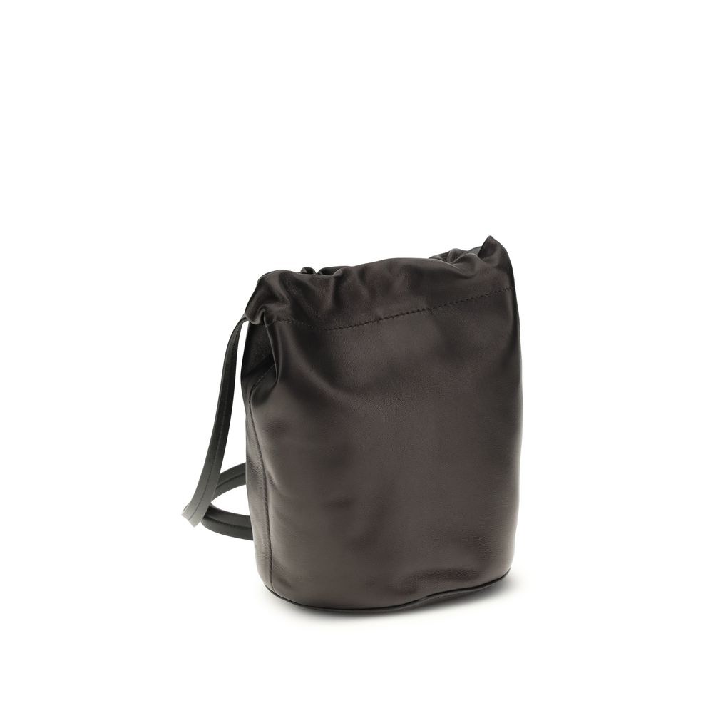 Maison Margiela Black Calf Leather Bos Taurus Shoulder Bag - Image 3