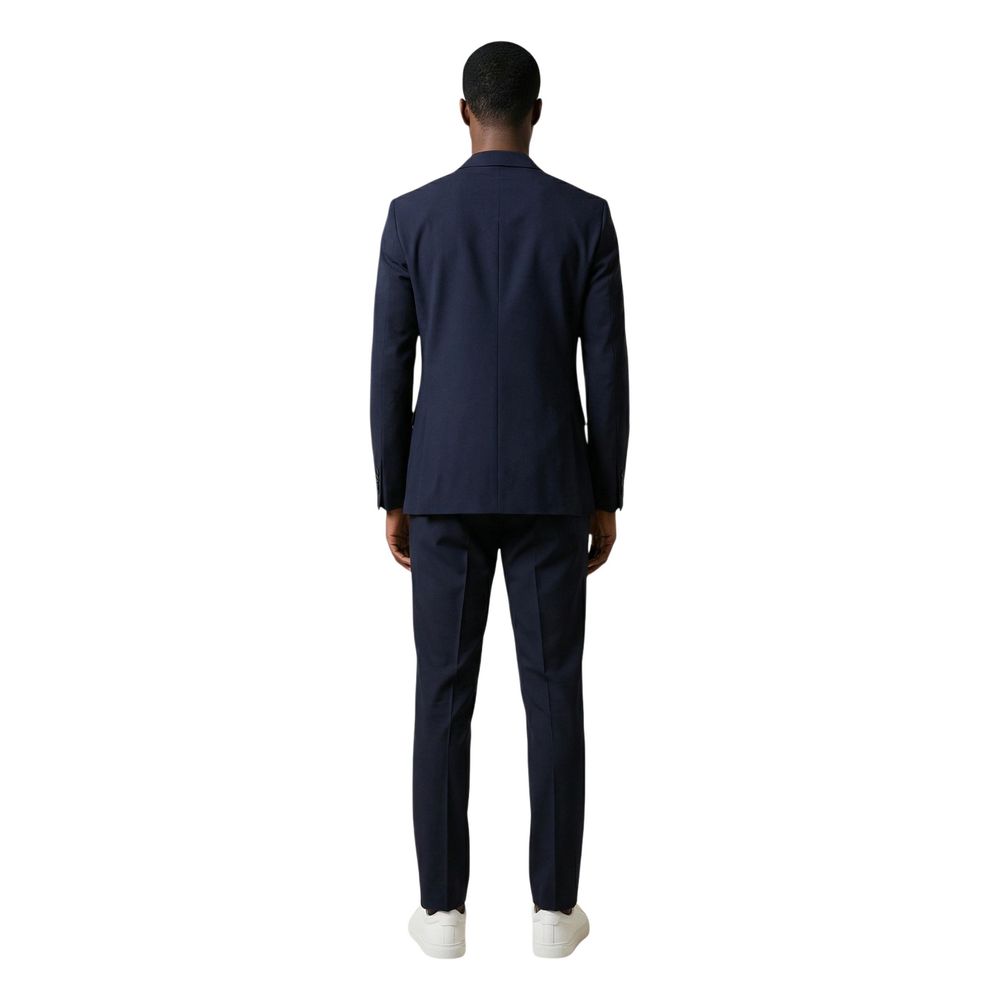 Mulish Blue Polyester Three-Piece Suit - Image 2
