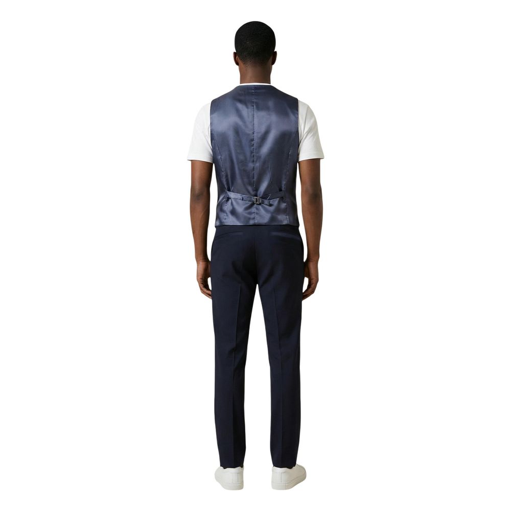 Mulish Blue Polyester Three-Piece Suit - Image 4