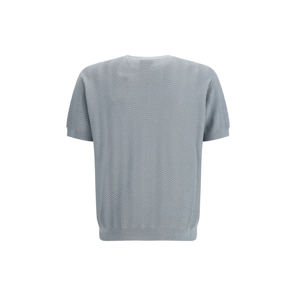 Giorgio Armani Gray Silk Sweatshirt - Image 2