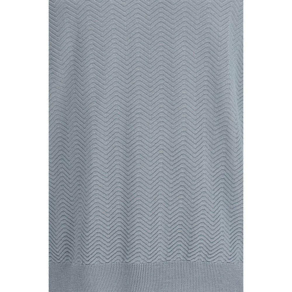 Giorgio Armani Gray Silk Sweatshirt - Image 3