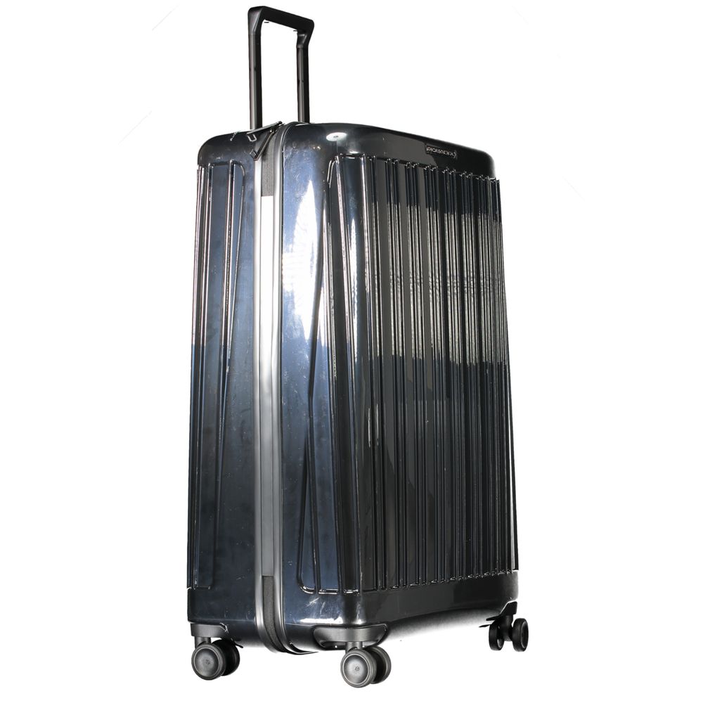 Piquadro Black Polycarbonate Men's Travel Trolley - Image 3
