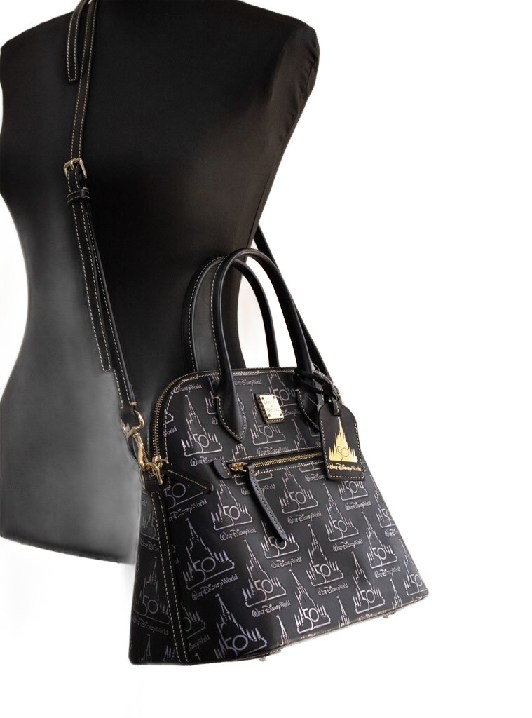 Dooney & Bourke Black Walt Disney World 50th Anniversary Leather Satchel Handbag - Image 2