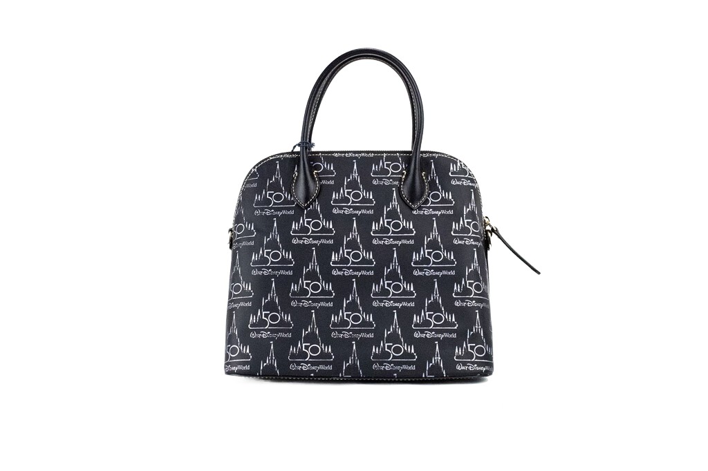 Dooney & Bourke Black Walt Disney World 50th Anniversary Leather Satchel Handbag - Image 3