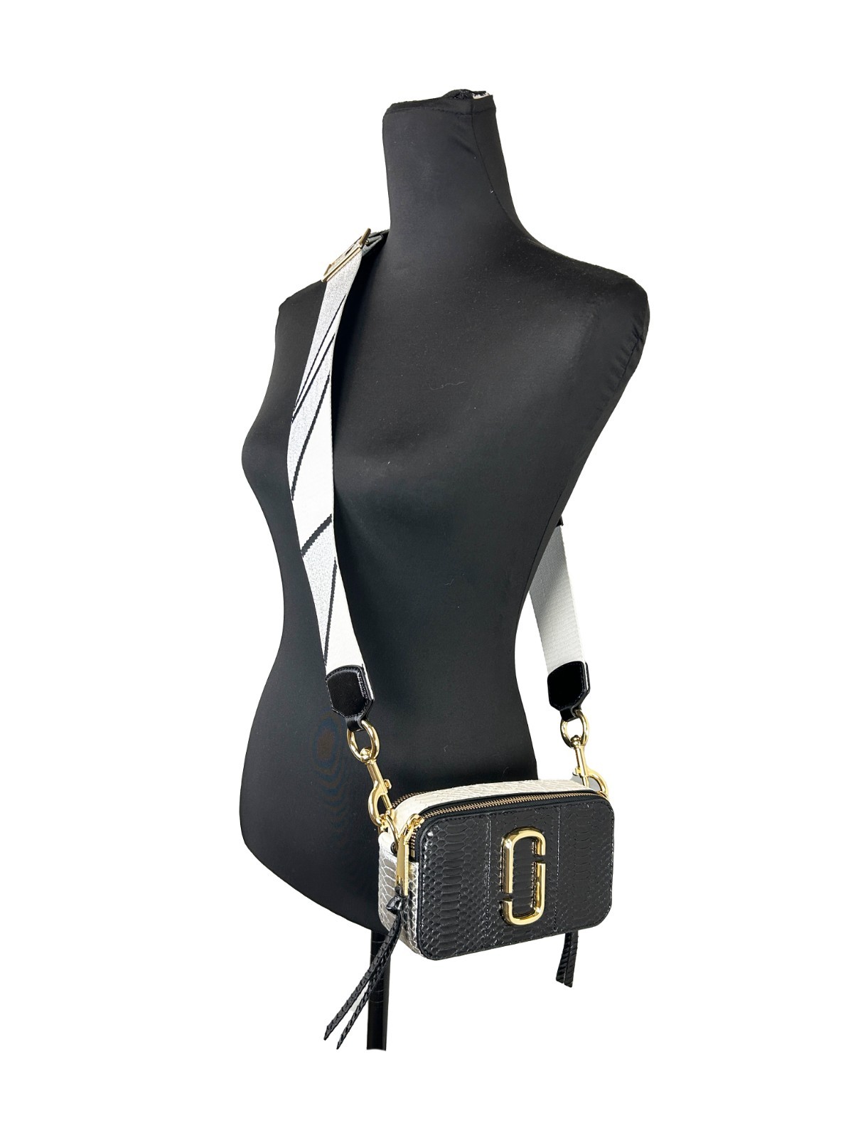 Marc Jacobs The Snapshot Snake Skin Crossbody Bag - Image 4