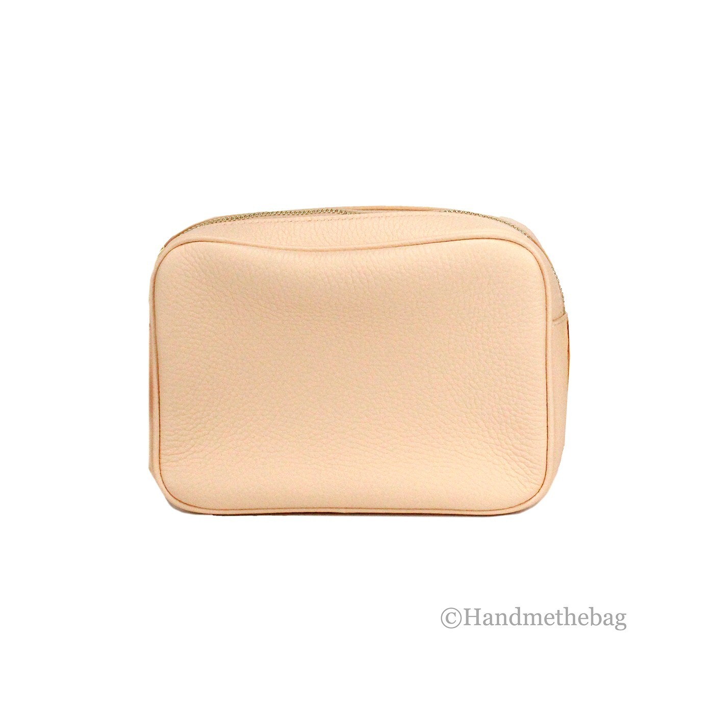 Burberry Small Branded Peach Pink Grainy Leather Camera Crossbody Bag - Image 3