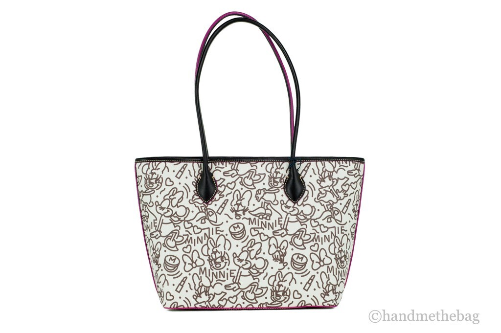 Dooney & Bourke Disney Medium Minnie Mouse Line Art Coated Cotton Tote Handbag - Image 3