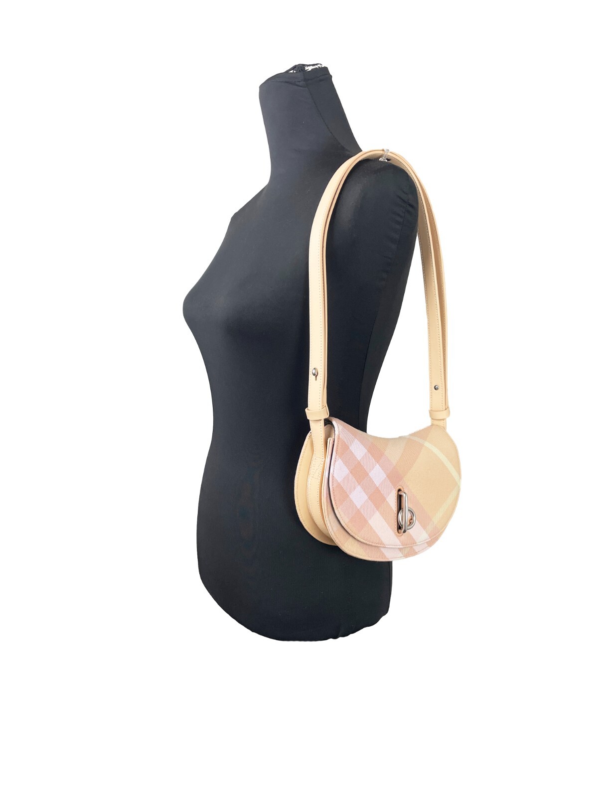 Burberry Mini Check Rocking Horse Crossbody Bag Purse - Image 3