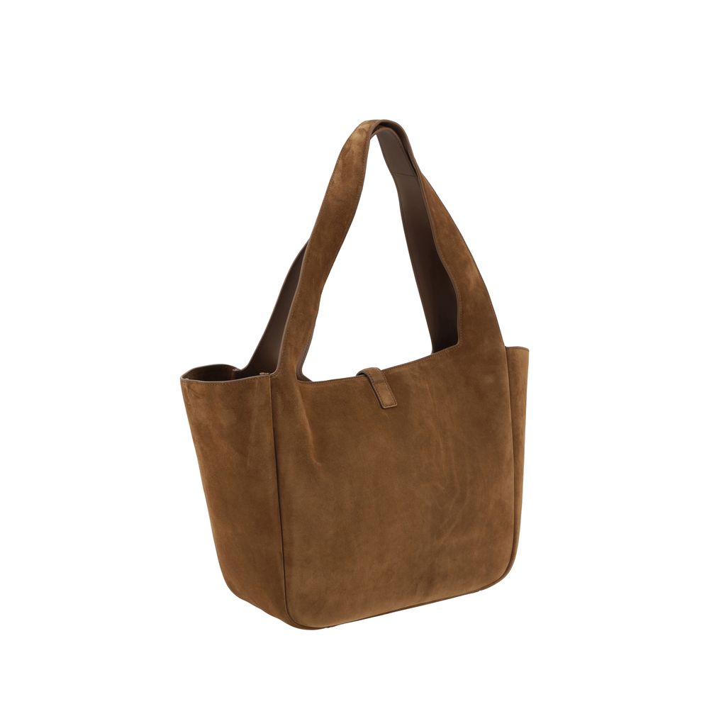 Saint Laurent Brown Calf Leather Bos Taurus Shoulder Bag - Image 3