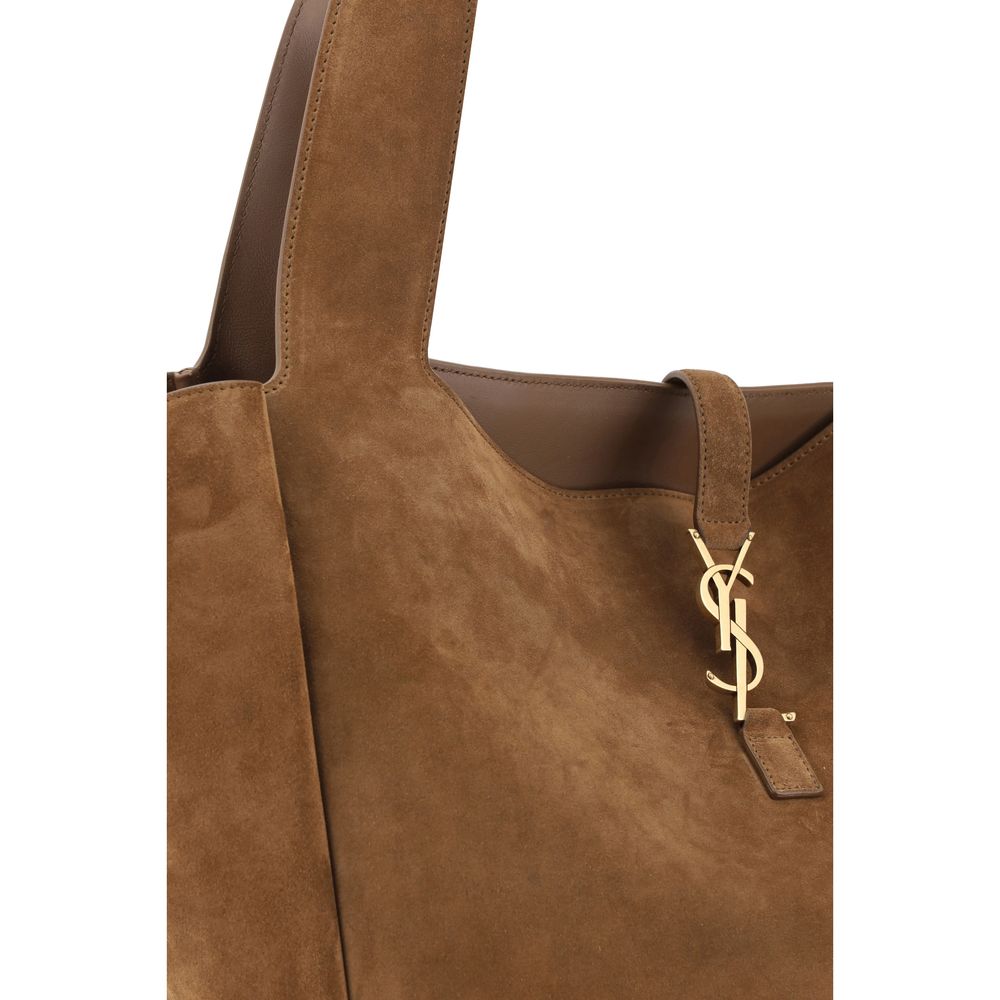 Saint Laurent Brown Calf Leather Bos Taurus Shoulder Bag - Image 4