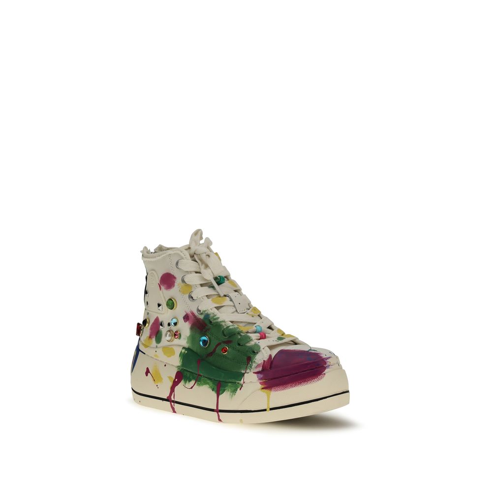 R13 Multicolor Cotton High Top Sneakers - Image 2