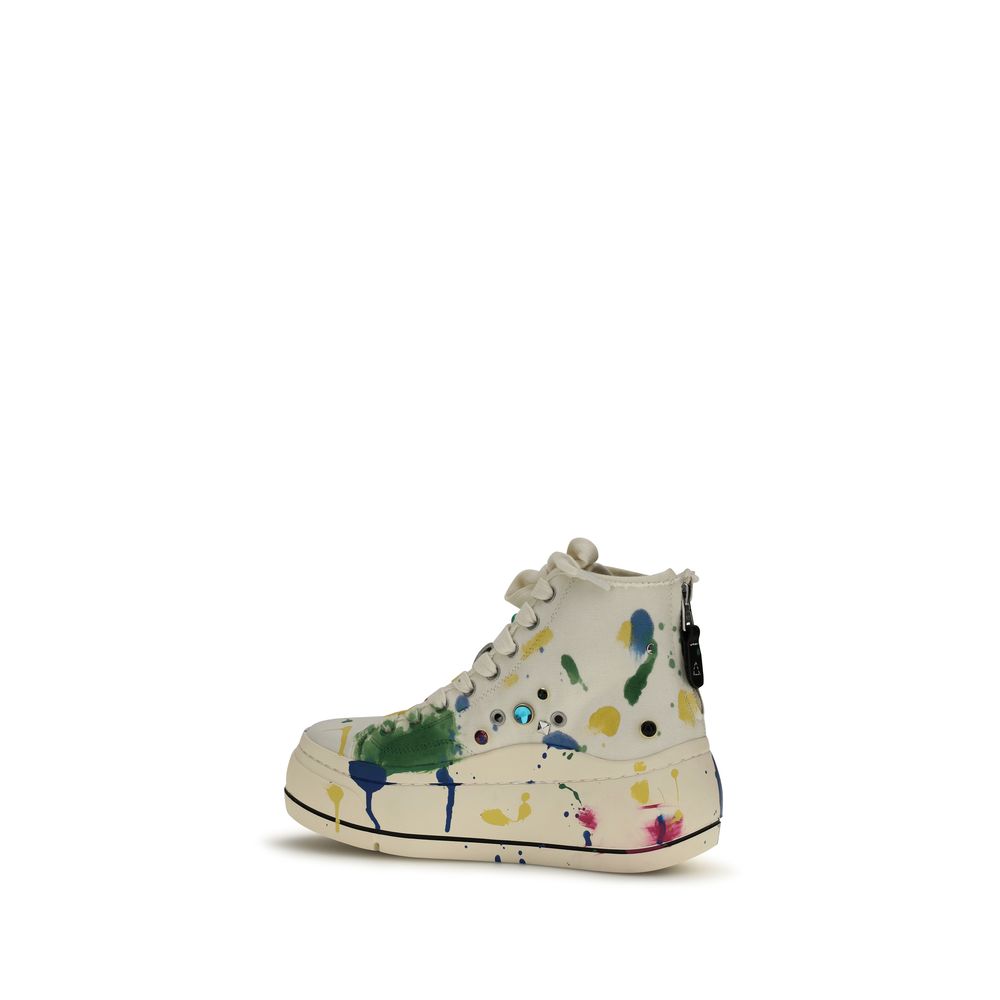 R13 Multicolor Cotton High Top Sneakers - Image 3
