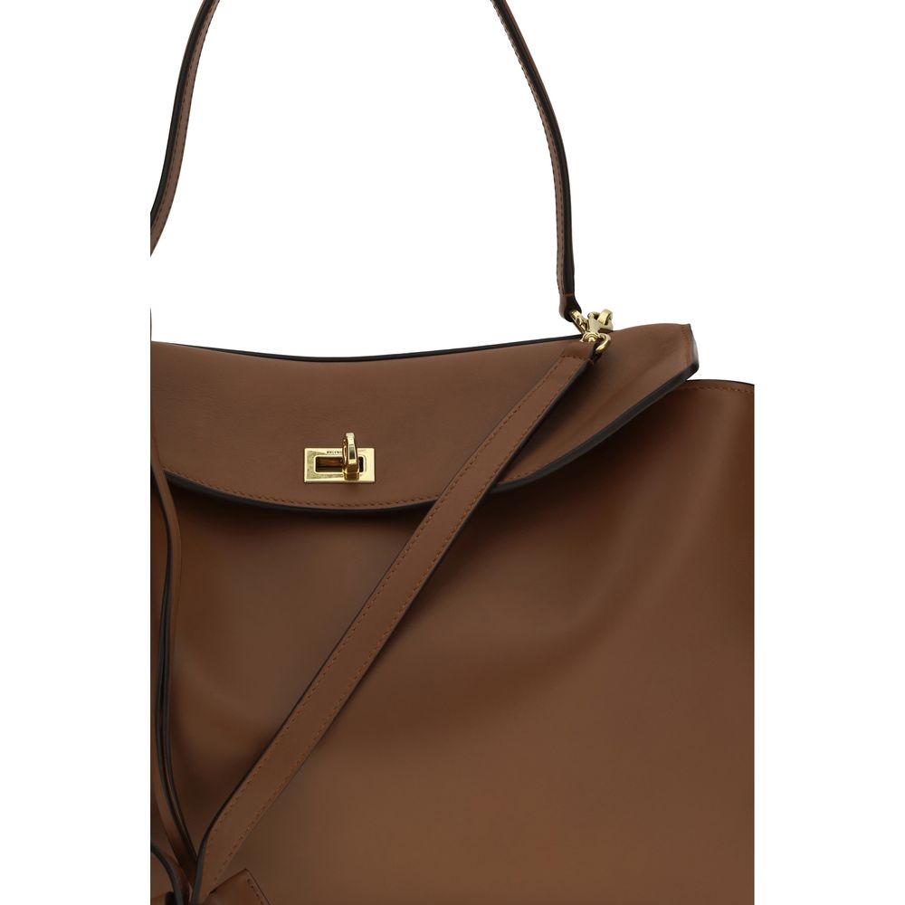 Balenciaga Brown Calf Leather Bos Taurus Shoulder Bag - Image 4