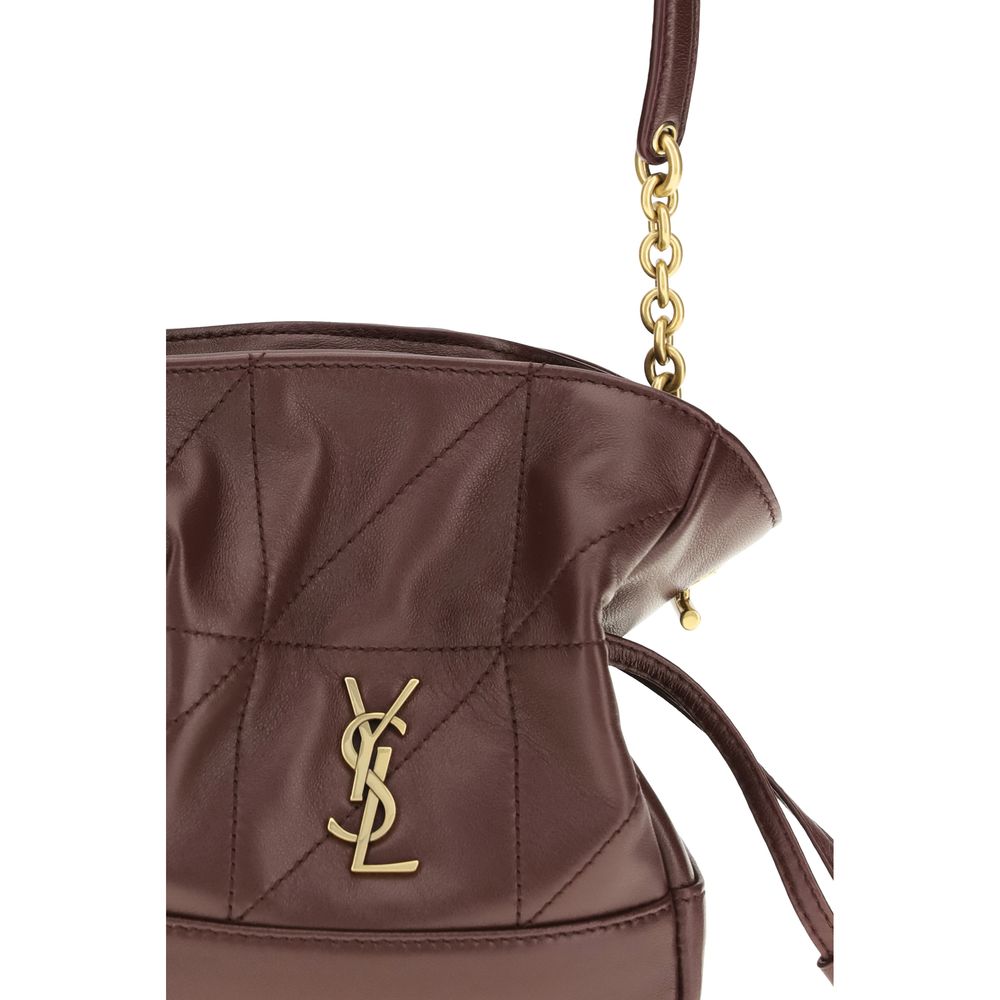 Saint Laurent Bordeaux Lamb Ovis Aries Aries Clutch Bag - Image 4