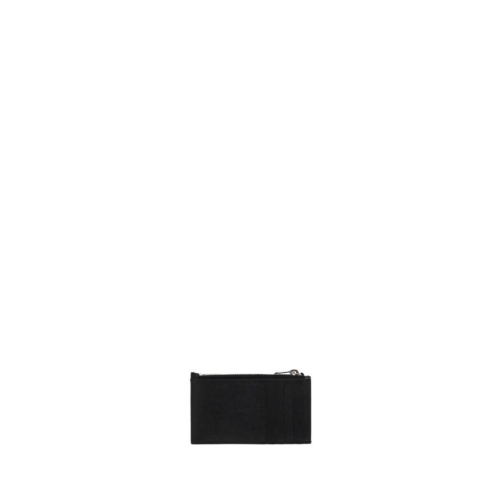 Saint Laurent Black Calf Leather Bos Taurus Wallet - Image 3
