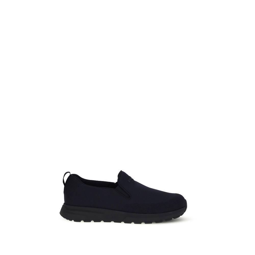 Prada Blue Fabric Sneakers