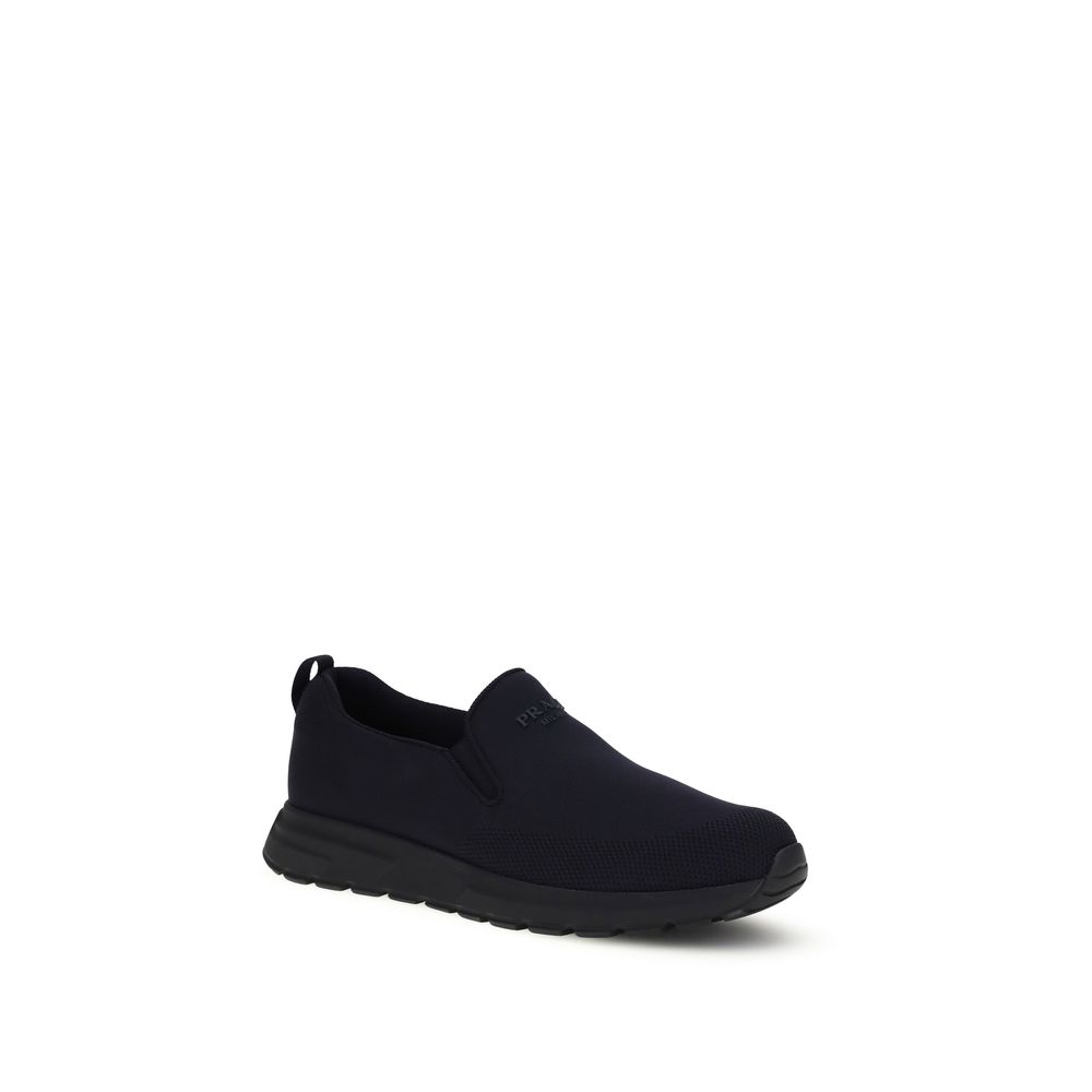 Prada Blue Fabric Sneakers - Image 2