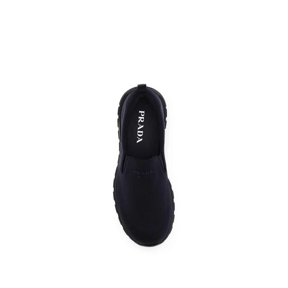 Prada Blue Fabric Sneakers - Image 4