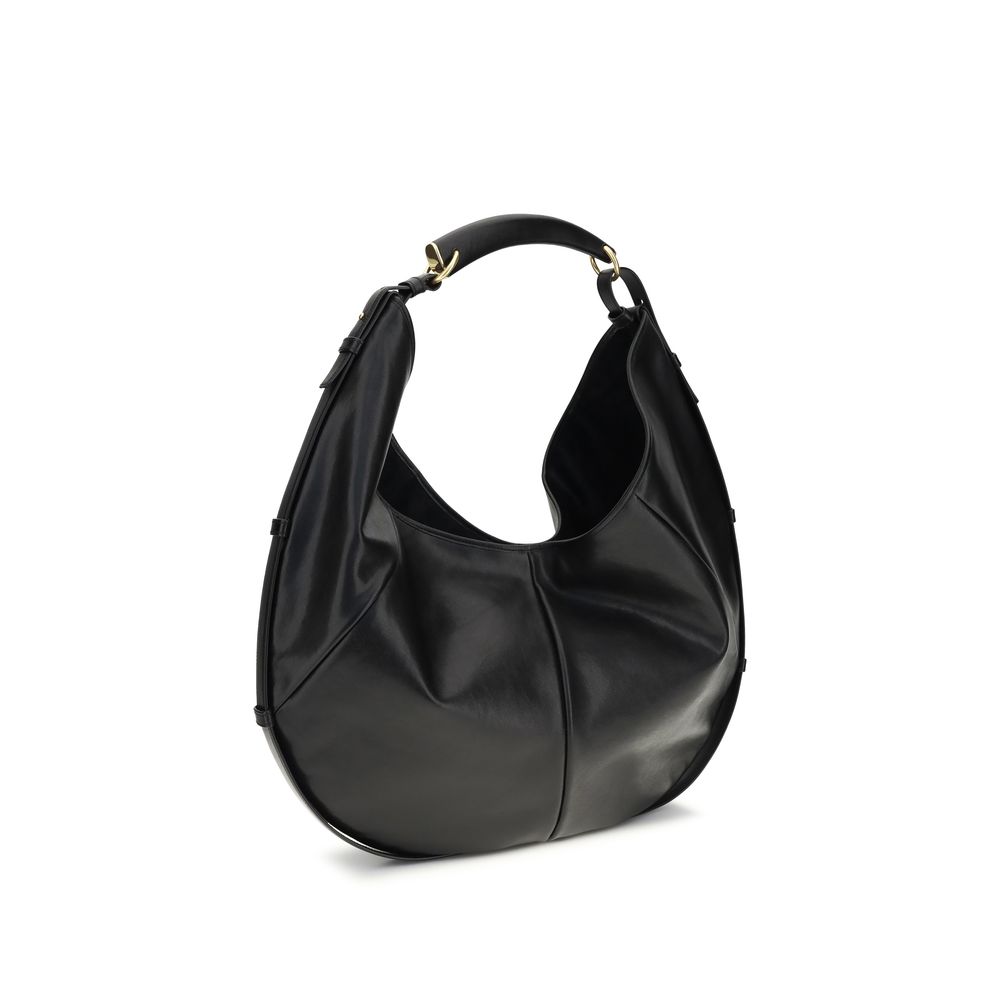 Saint Laurent Black Calf Leather Bos Taurus Shoulder Bag - Image 2